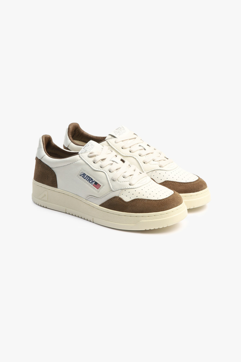 Medalist low gs34 Goat/suede wht/cigar