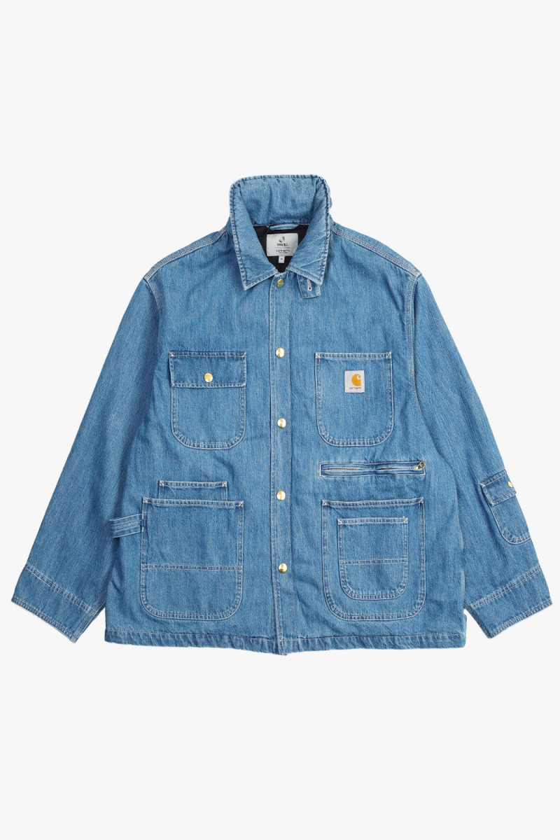 Denim chore coat max Blue stone washed