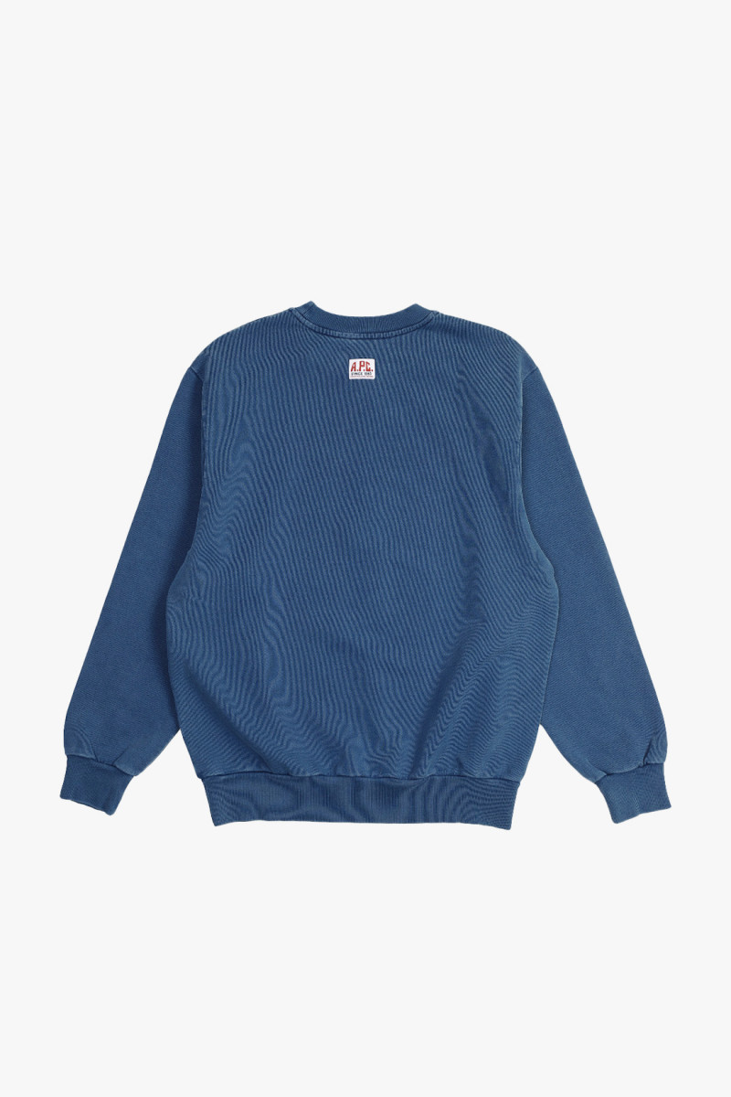 Sweat label h garment dye Marine