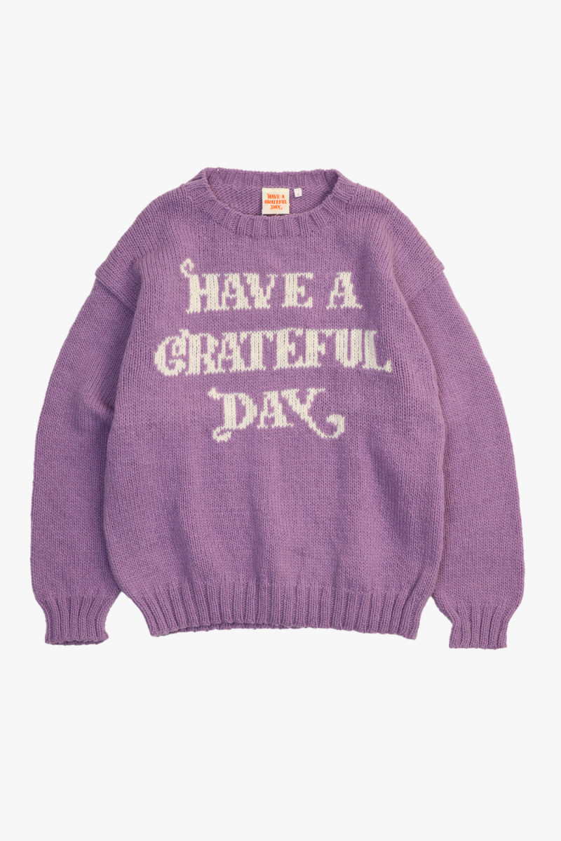 Have a grateful day wool knit Iris