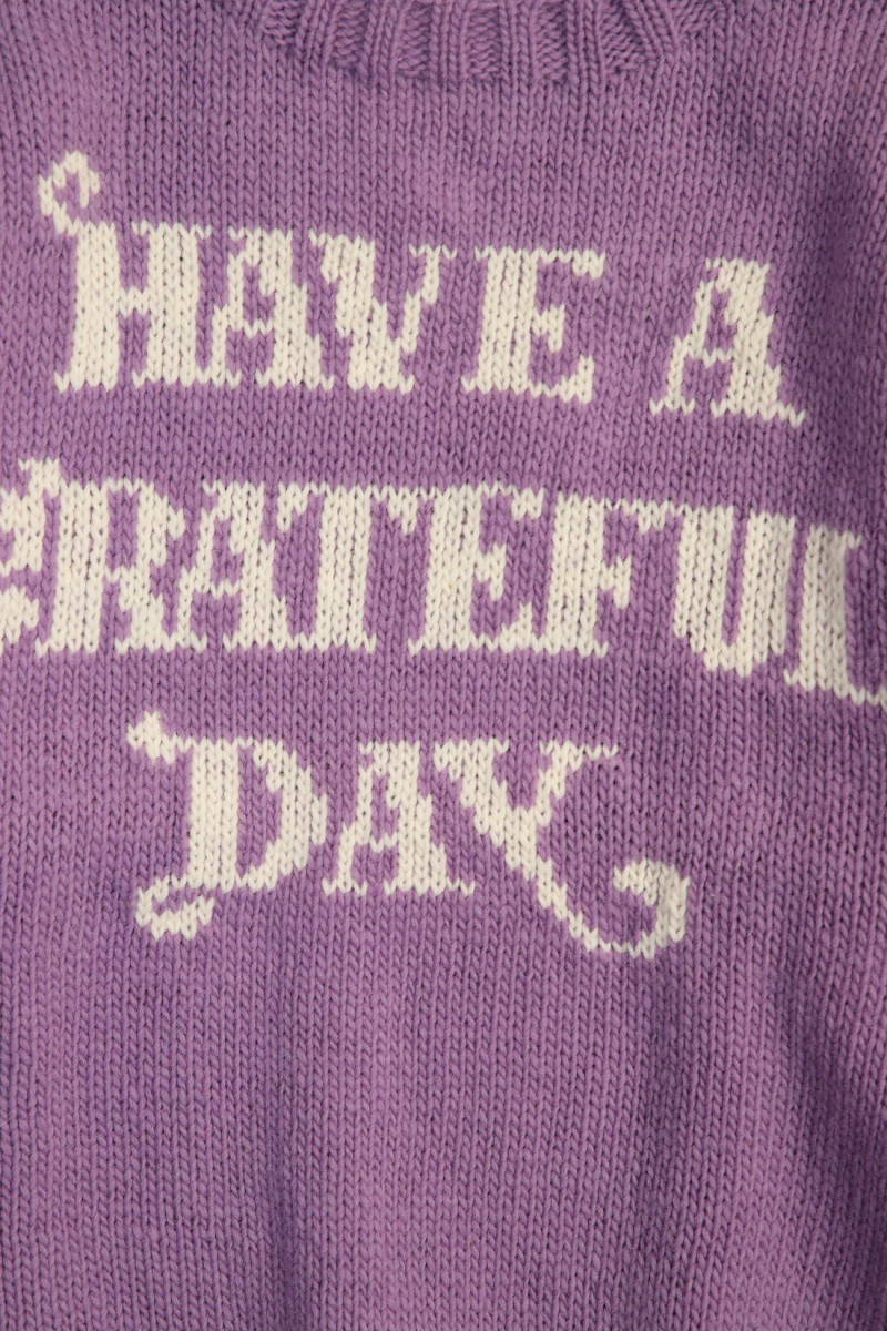 Have a grateful day wool knit Iris