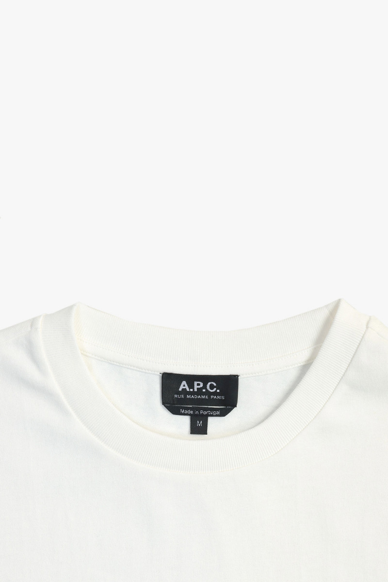 T-shirt print label Blanc