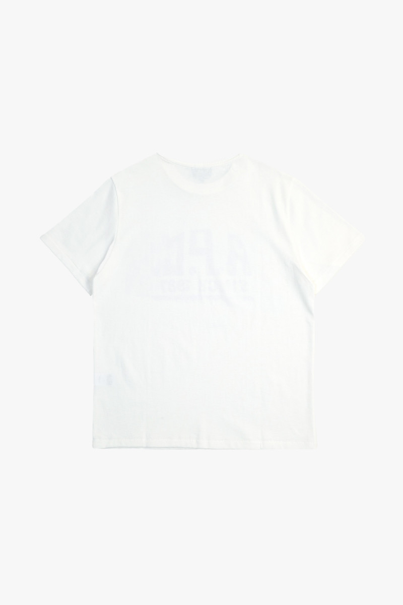 T-shirt print label Blanc