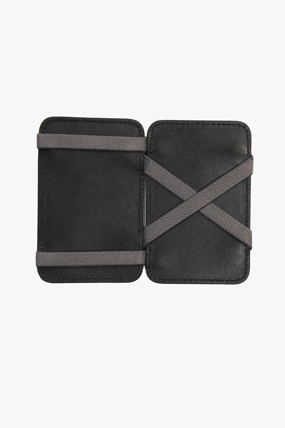 Leather card case Black