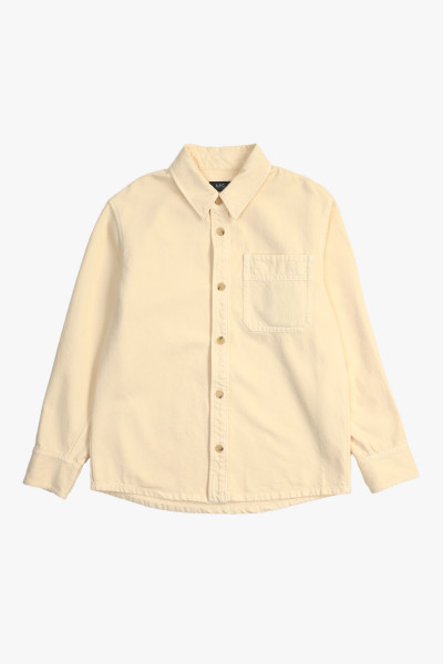 A.p.c. Surhcemise basile brode Vanille - GRADUATE STORE