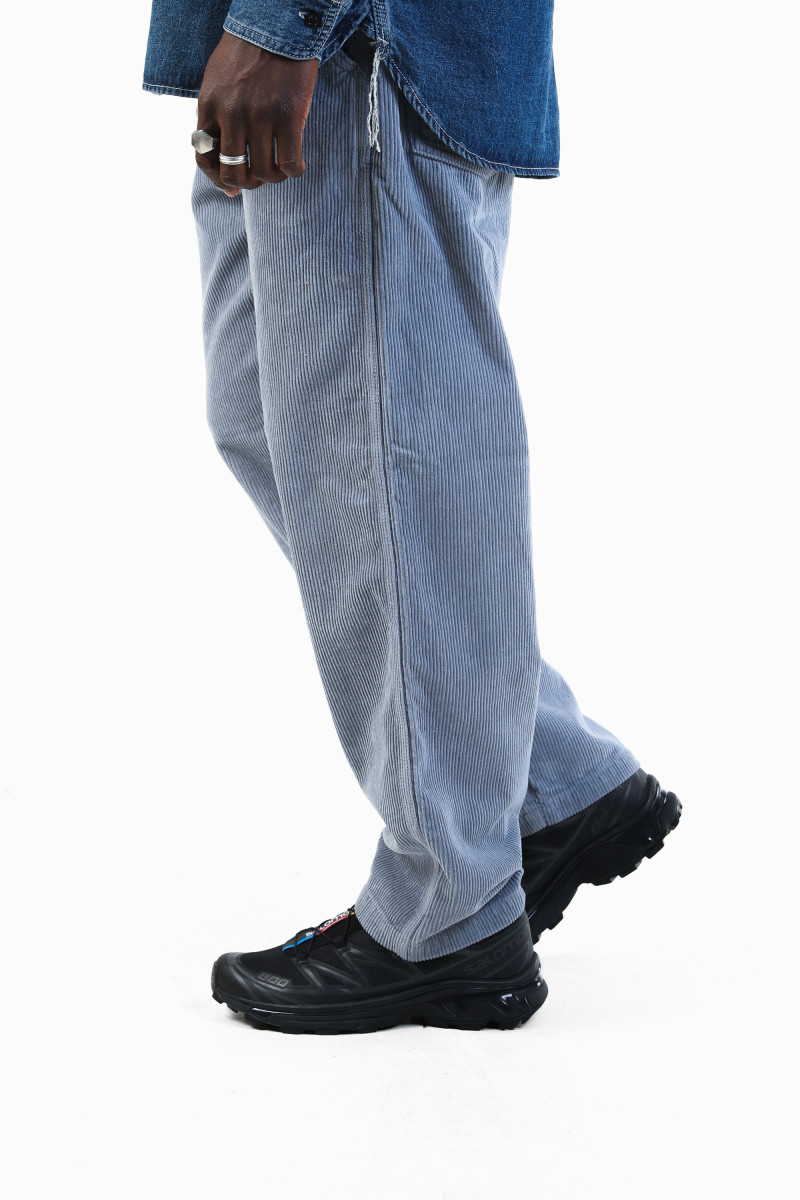 Easy 5 pocket pants cord Blue gray