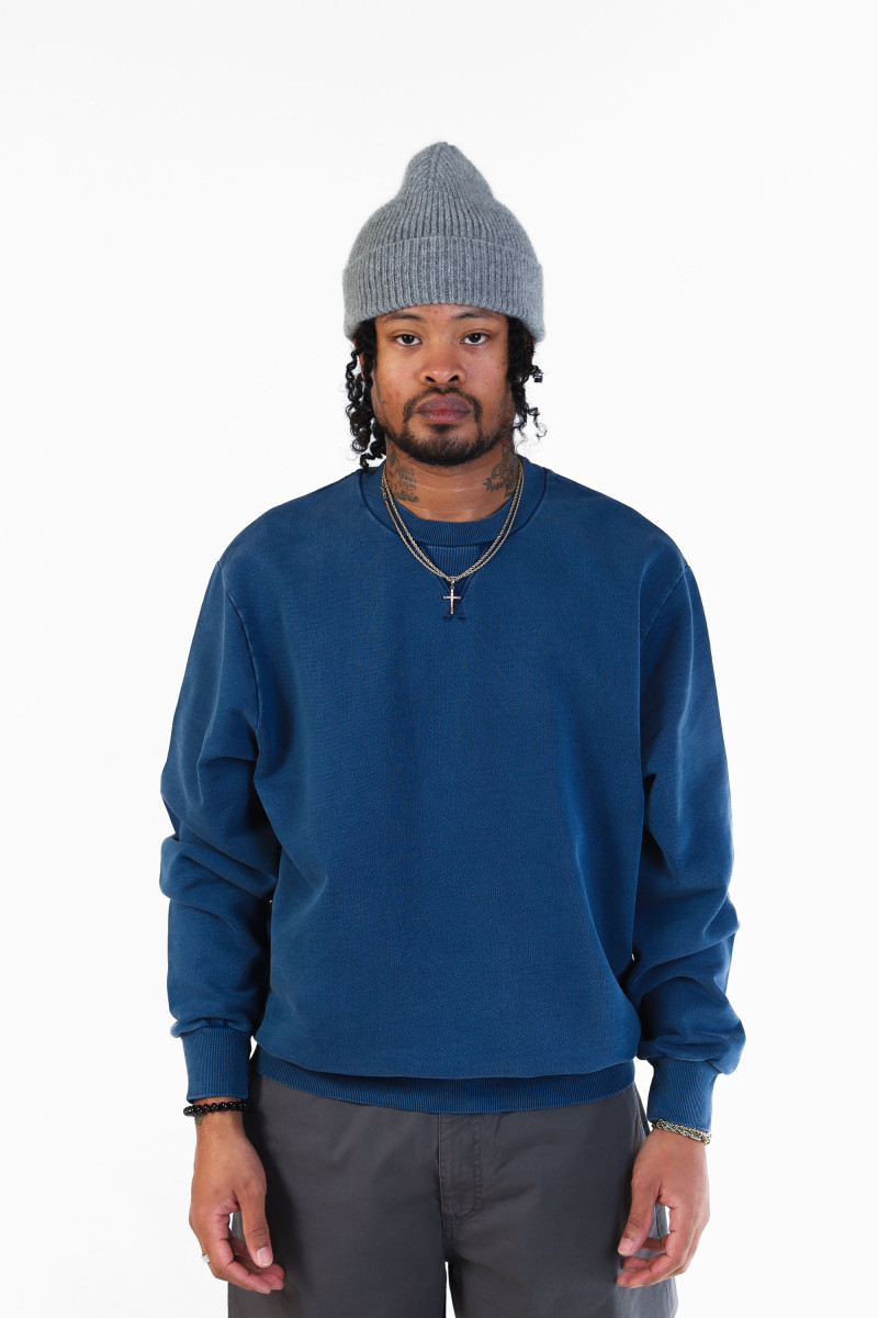 Sweat label h garment dye Marine