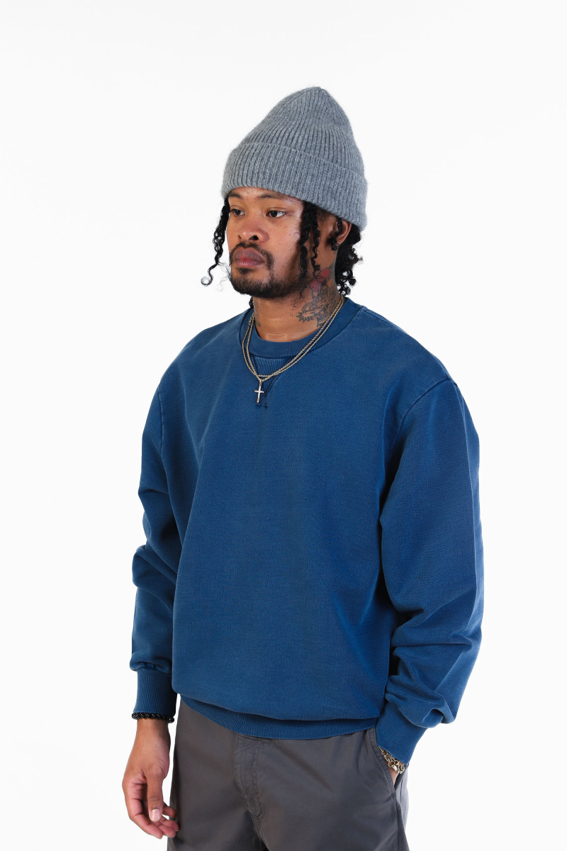 Sweat label h garment dye Marine