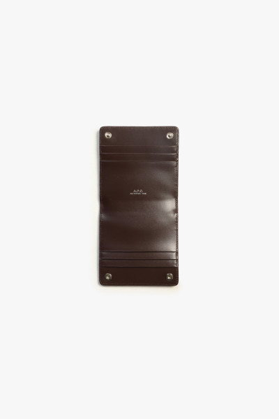 A.p.c. Porte-cartes andre bifold Noisette - GRADUATE STORE