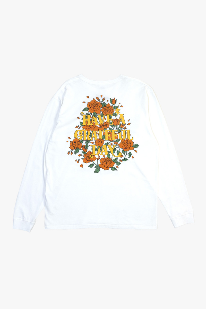 Rose l/s tee White