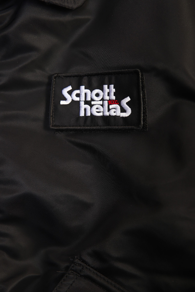 Schott x helas bomber jacket Black