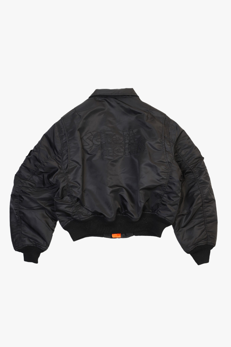 Schott x helas bomber jacket Black