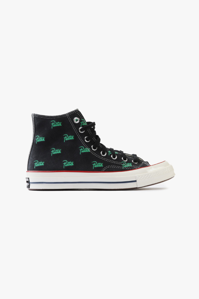 Converse x patta chuck 70 hi Black/green