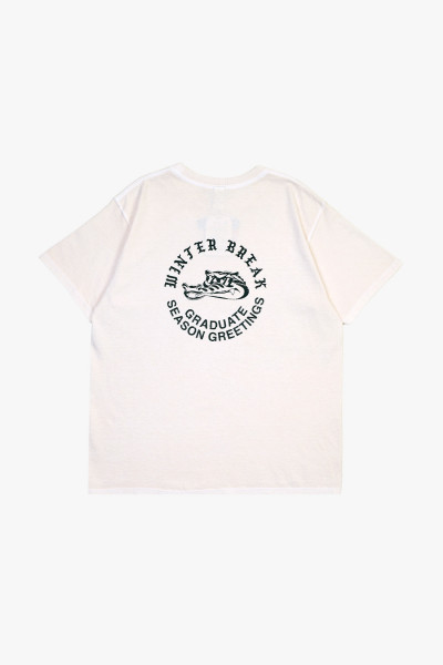 Graduate Classic tee winter break White/green - GRADUATE STORE