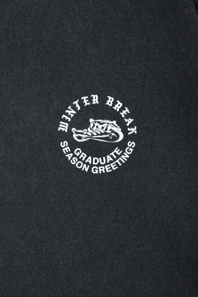 Graduate Classic tee winter break Black/white - GRADUATE STORE