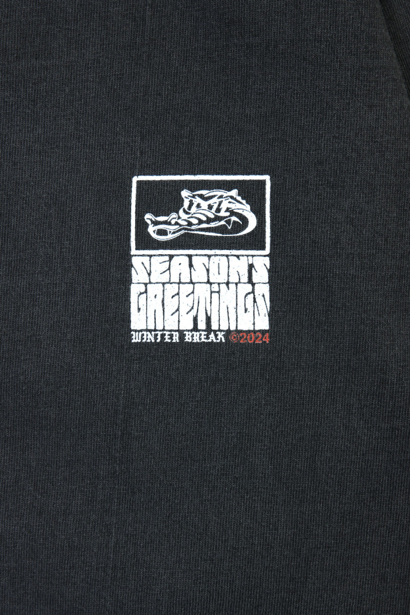 Season's greeting ls tee Black/white