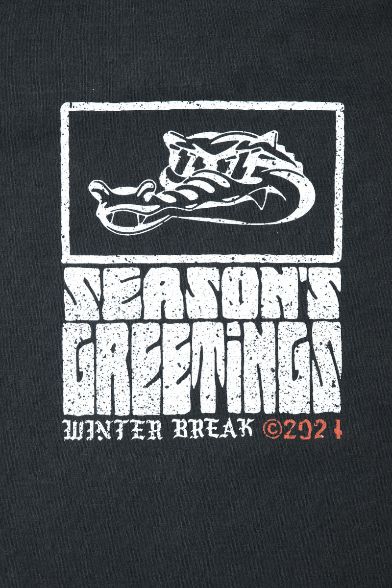 Season's greeting ls tee Black/white