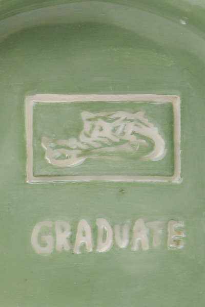 Graduate Rond crocodile teeth ashtray Green/white - GRADUATE STORE