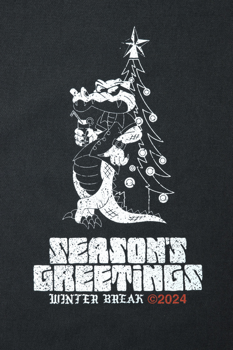 Xmas croco tee Black/white