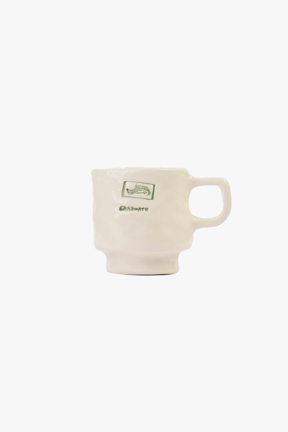 Winter break mini mug White/green