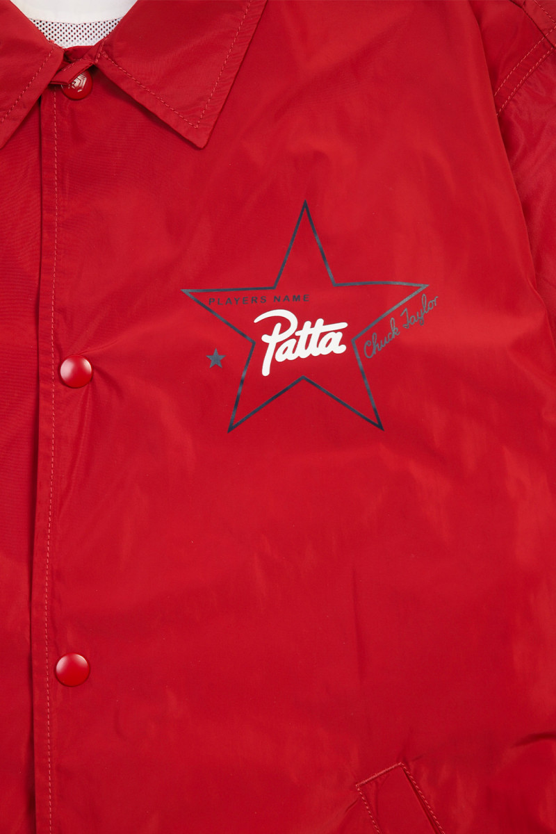 Patta coaches jacket garnet Dark red