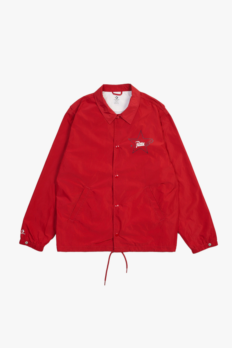 Patta coaches jacket garnet Dark red