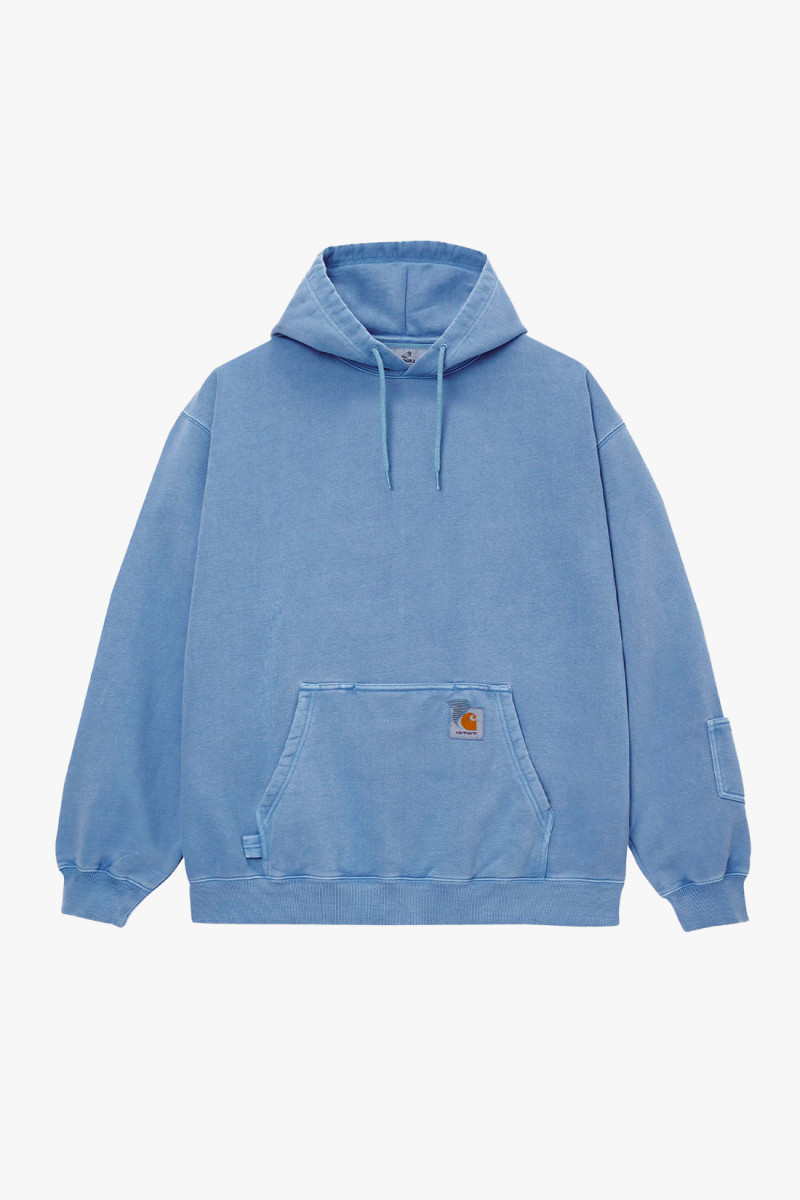 Hooded pigment dyed sweat Piscine