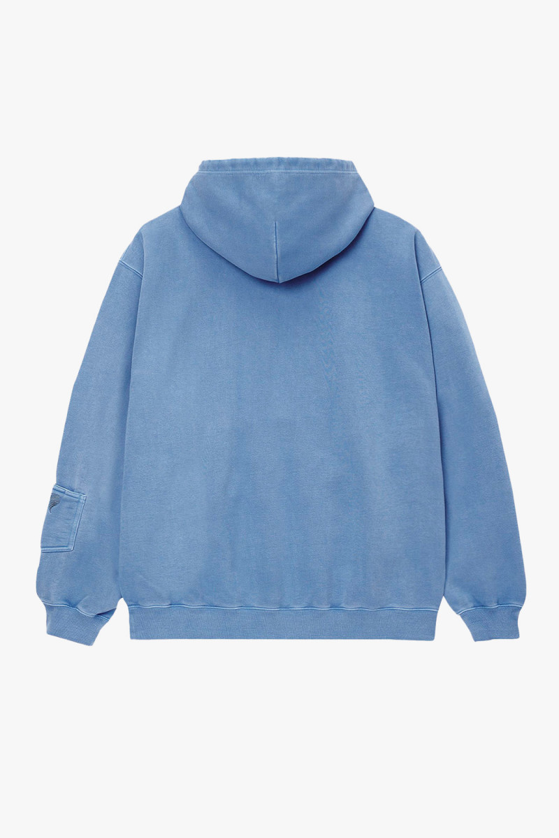 Hooded pigment dyed sweat Piscine