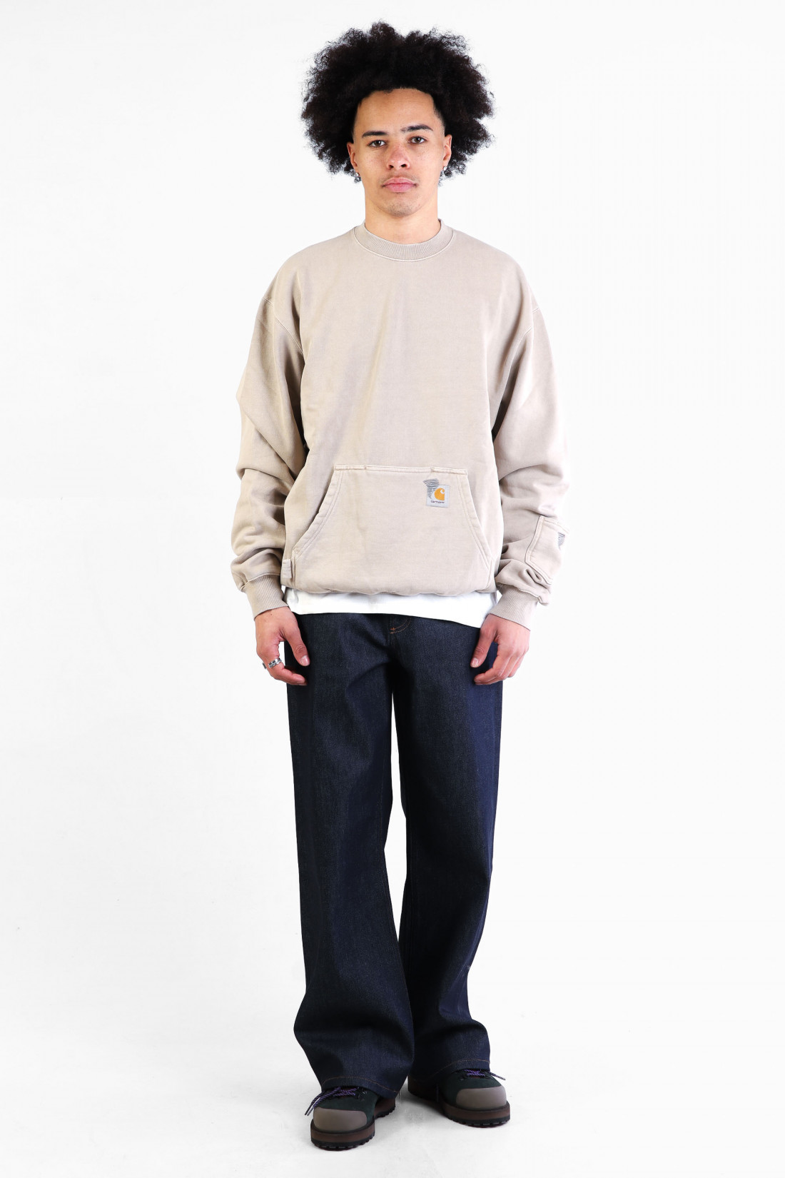 Pigment dyed sweatshirt Simply taupe