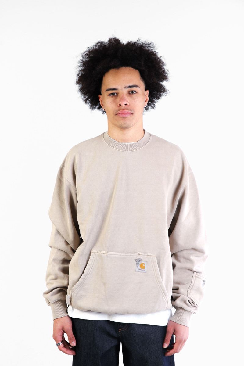 Pigment dyed sweatshirt Simply taupe