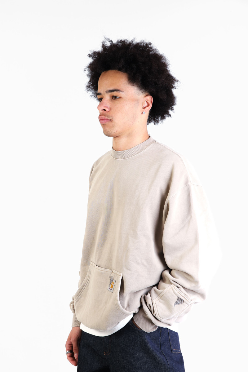 Pigment dyed sweatshirt Simply taupe