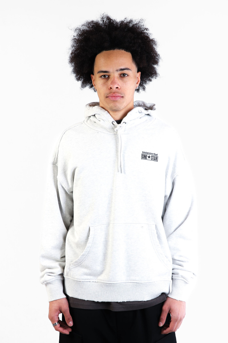 Tint hoodie light retro Grey heather