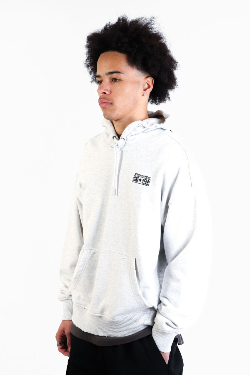 Tint hoodie light retro Grey heather