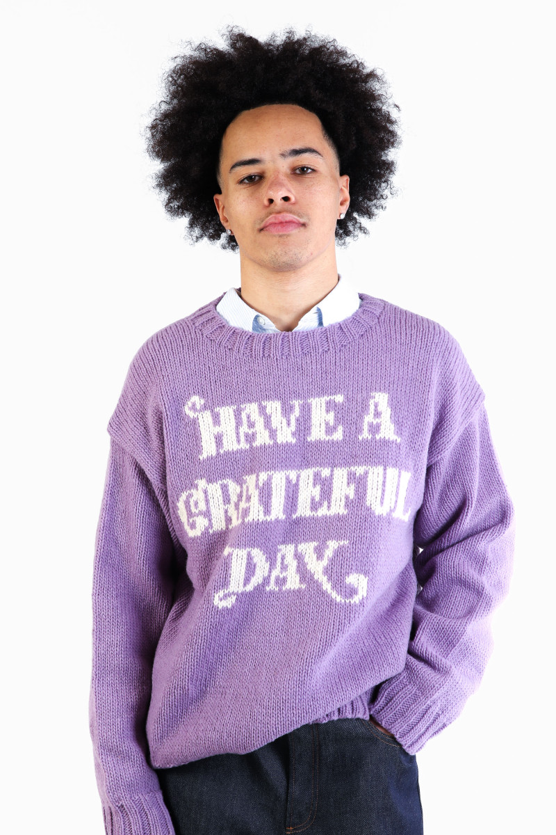 Have a grateful day wool knit Iris