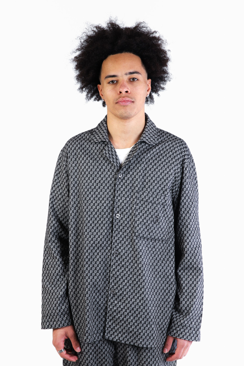 Pyjama ls shirt Black/ white