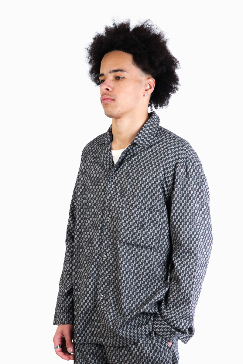 Pyjama ls shirt Black/ white