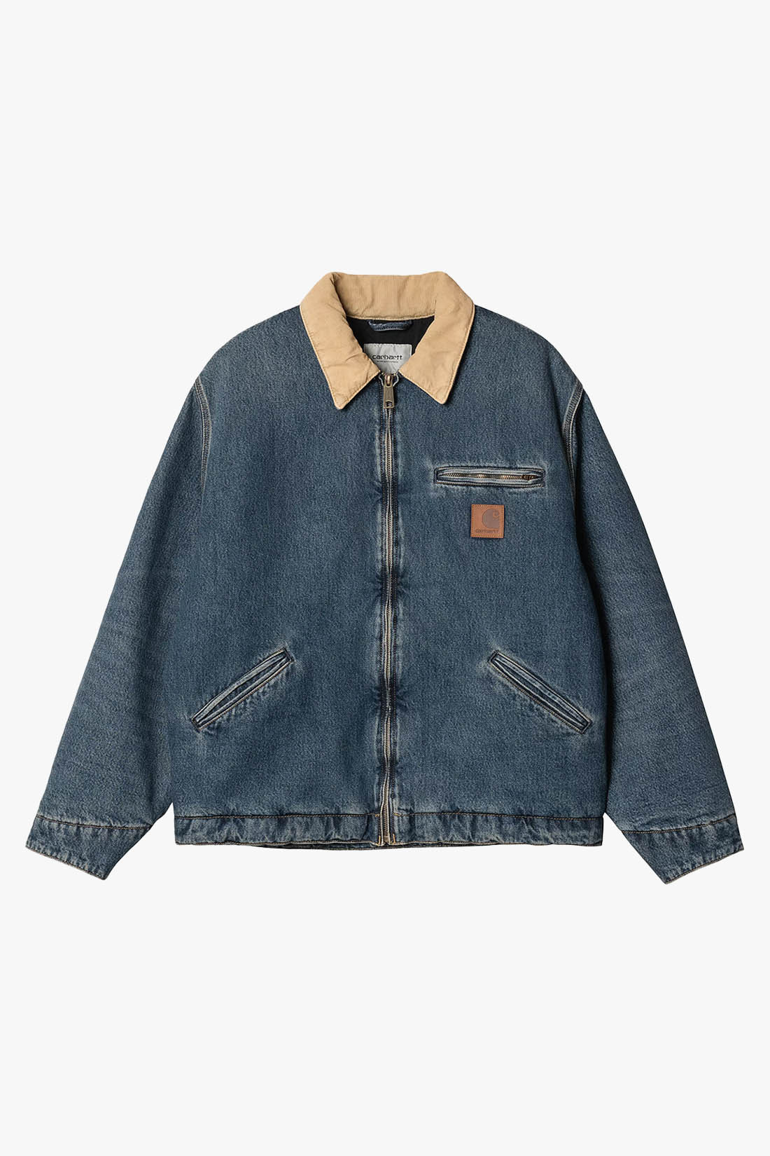 Og detroit jacket worn used Blue/dusty h brown