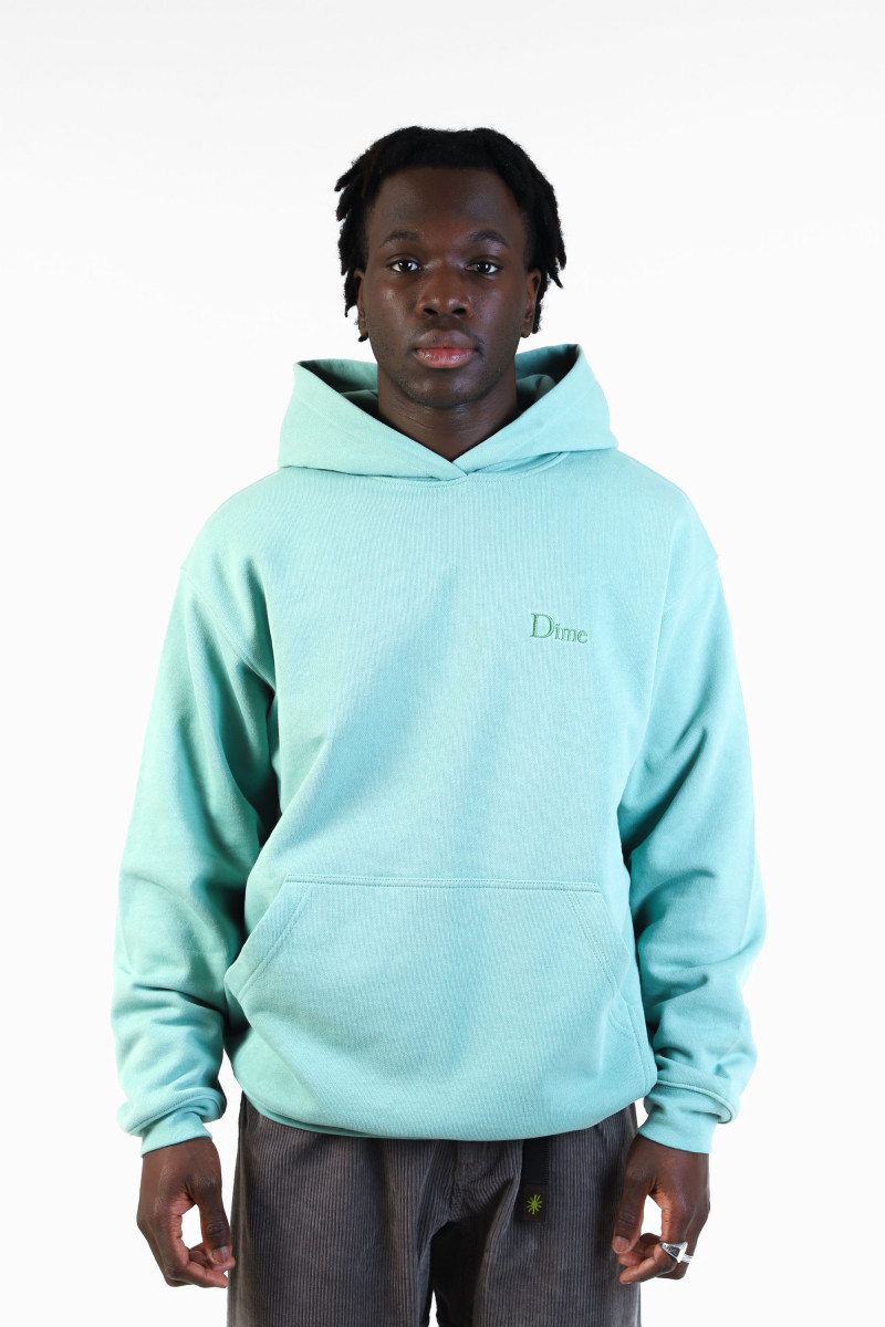 Classic small logo hoodie Seaweed