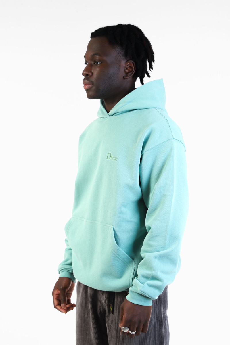 Classic small logo hoodie Seaweed