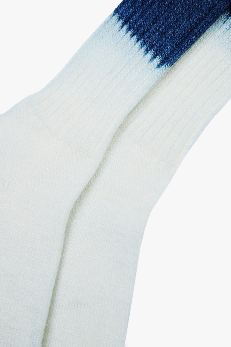 Dip dye socks Indigo