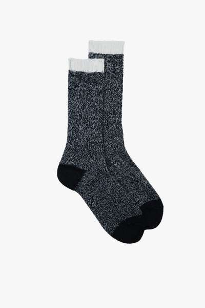 Patapaca Melange socks Black/ plomo - GRADUATE STORE