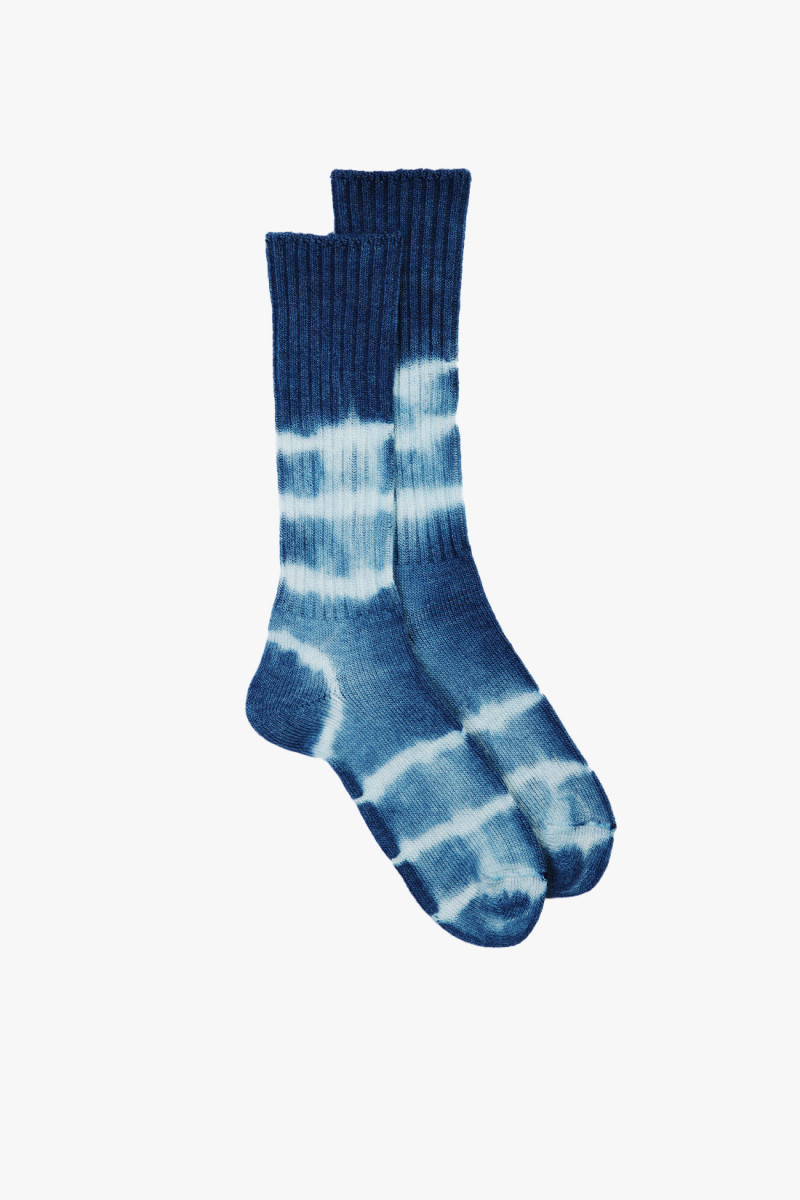 Shibori socks Indigo