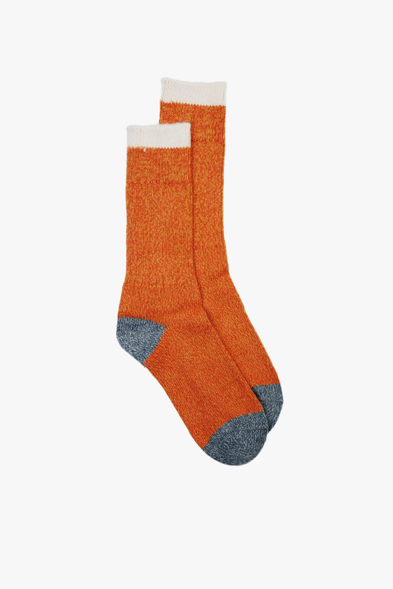 Melange socks Orange/ grey