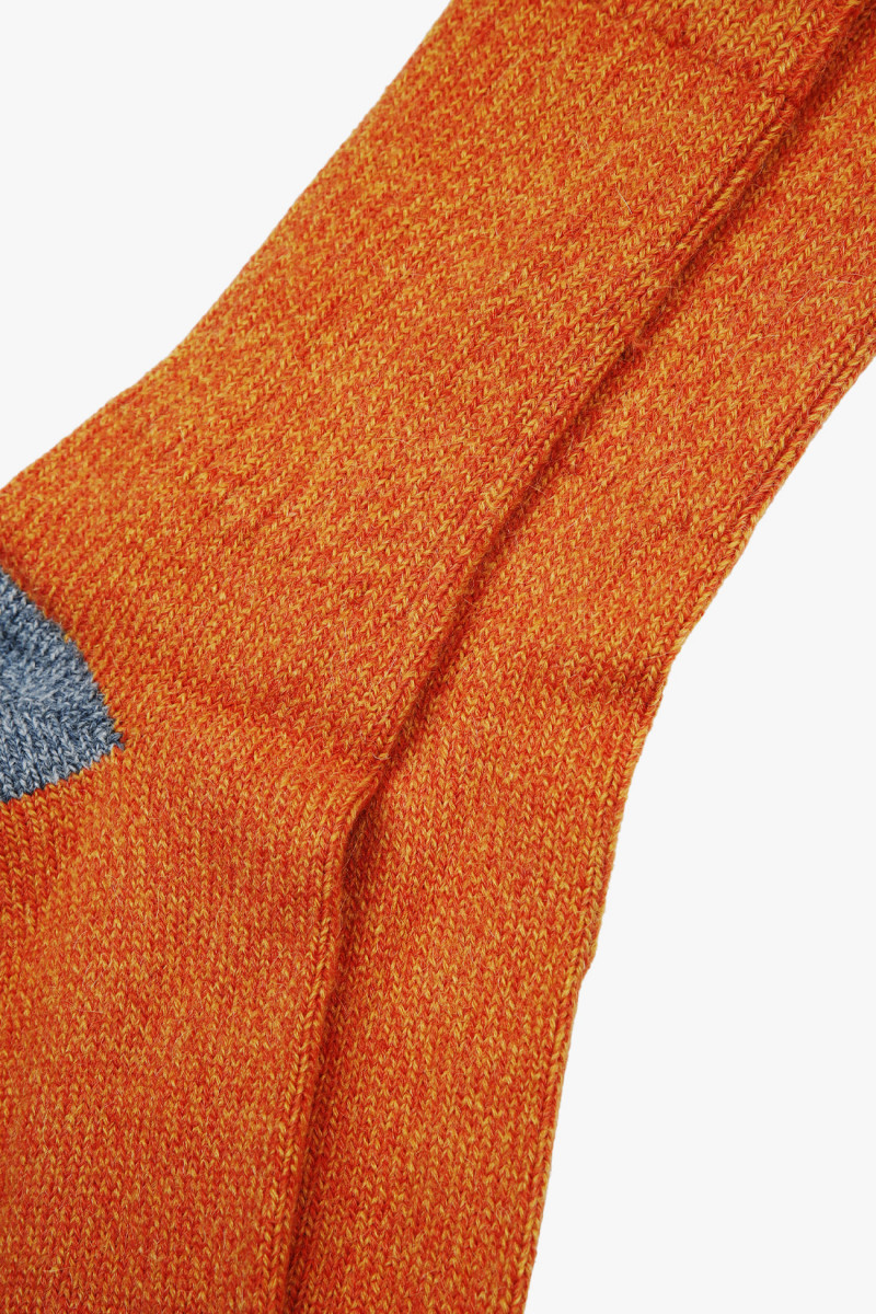 Melange socks Orange/ grey