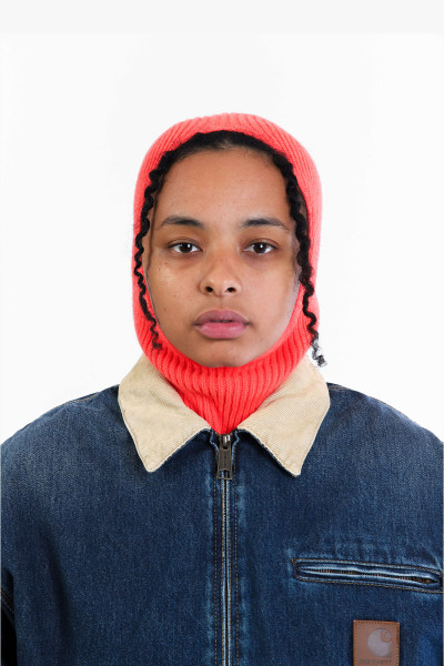 Balaclava lambswool neon Orange