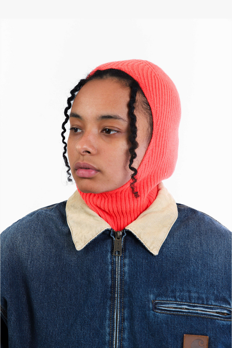 Balaclava lambswool neon Orange