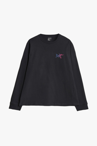 Arc'teryx Kragg cotton logo ls Black - GRADUATE STORE