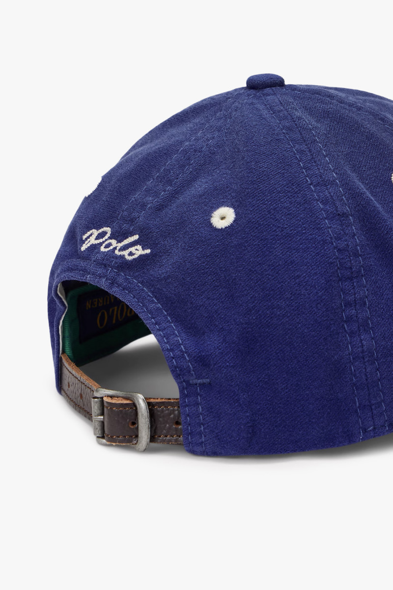 Auth bball cap chamois Boston royal