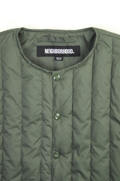 Neighborhood Inner down jacket Olive drab - GRADUATE STORE