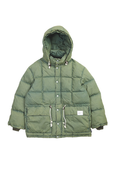 Faded down jacket Olive drab